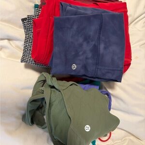 lululemon athletica Red, Blue, and Green Apparel